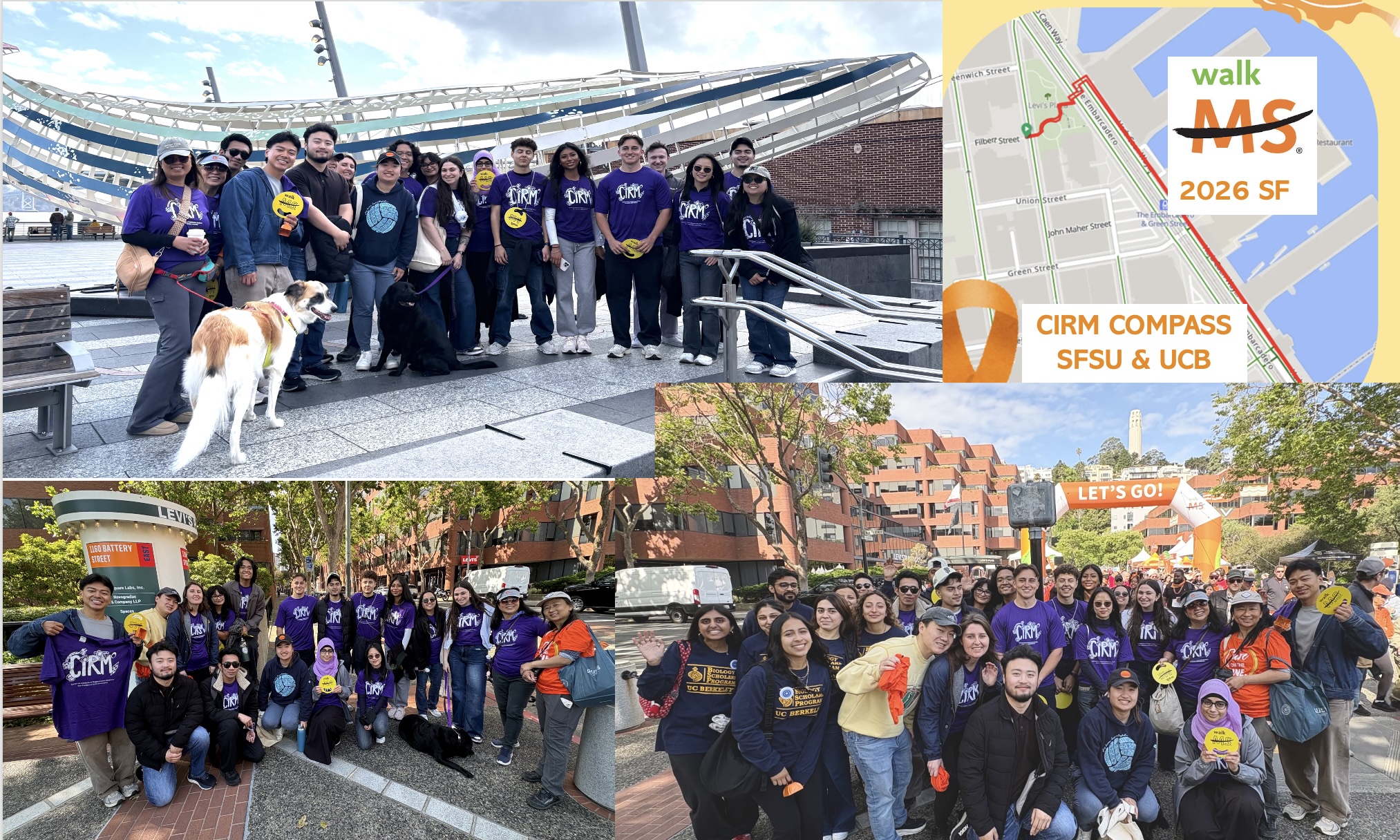 group photos of student walkers