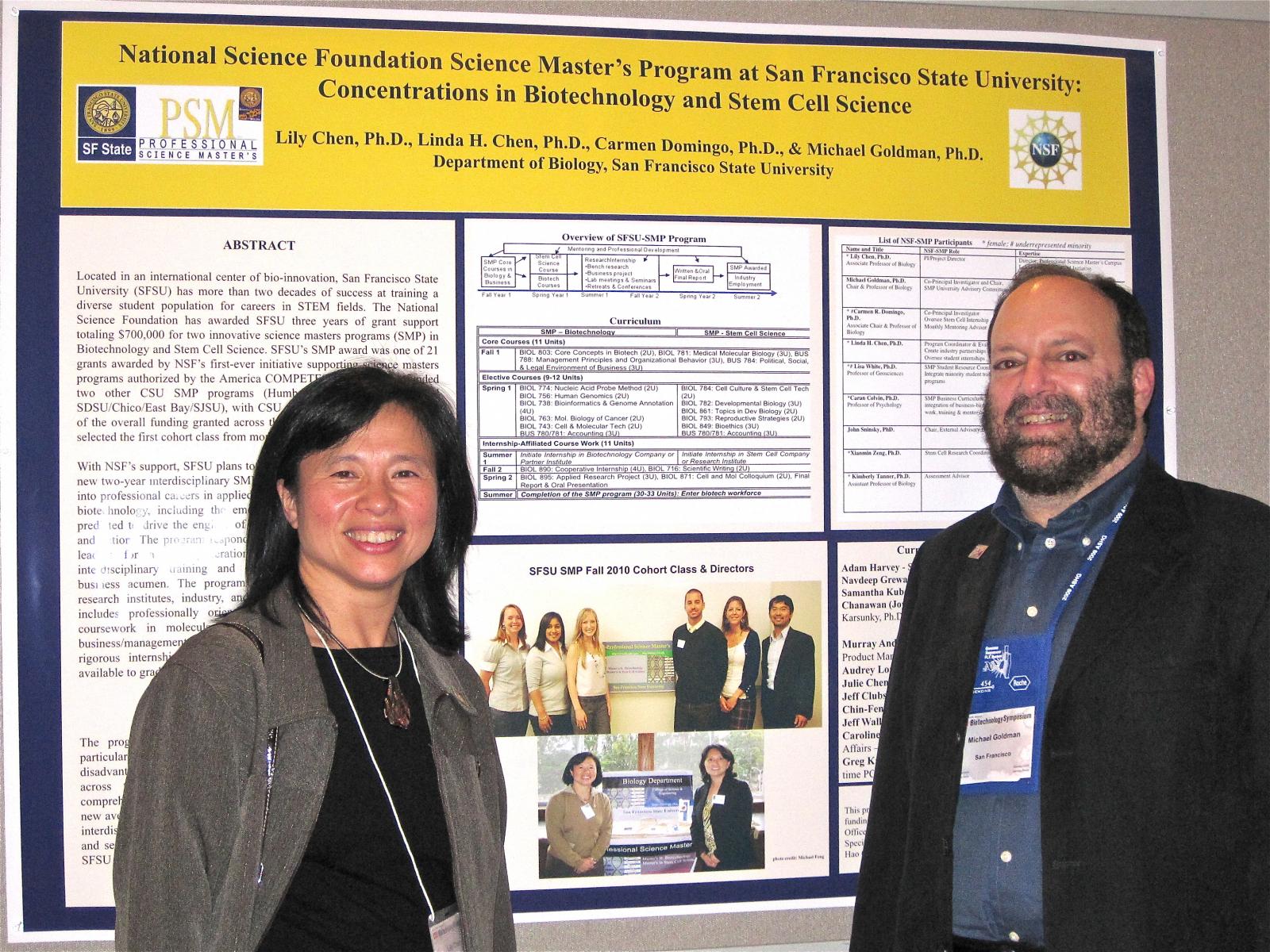Lily Chen, Ph.D. and Michael Goldman, Ph.D. in 2010