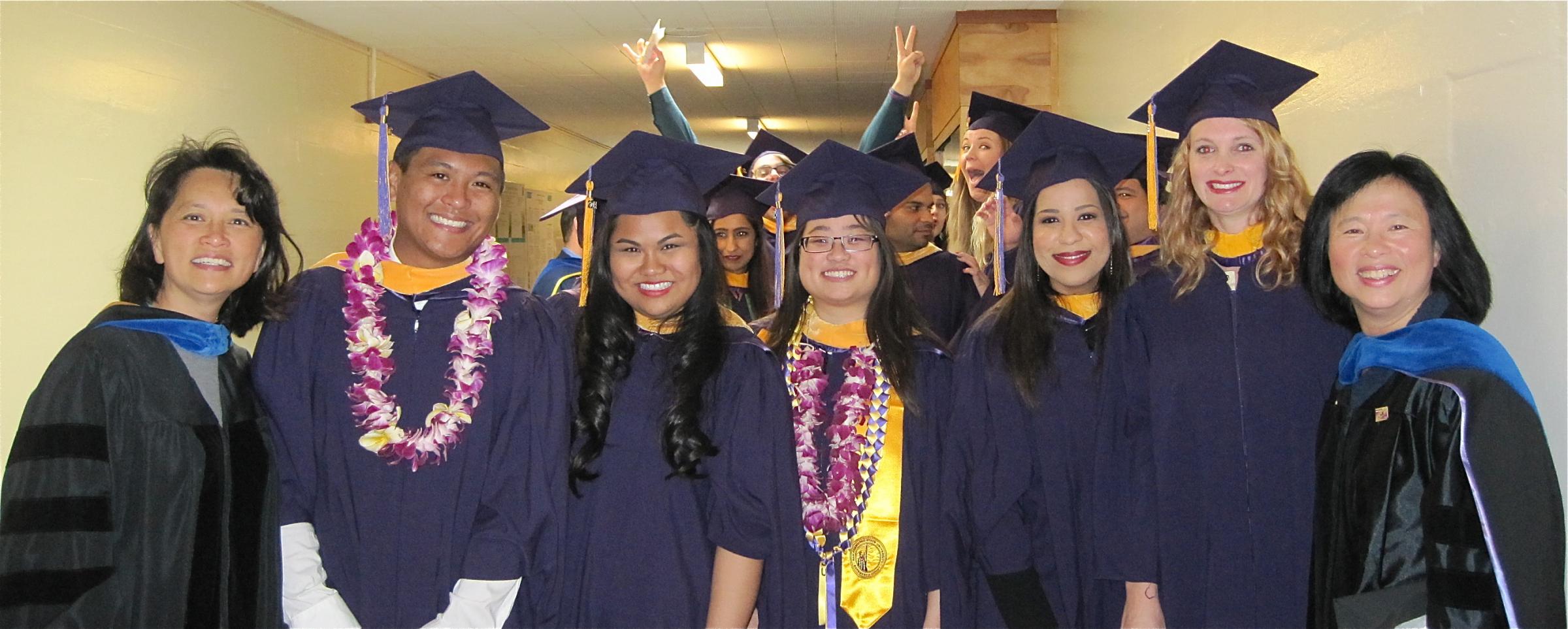 Cohort 3 graduates at Biology graduation, May 2014